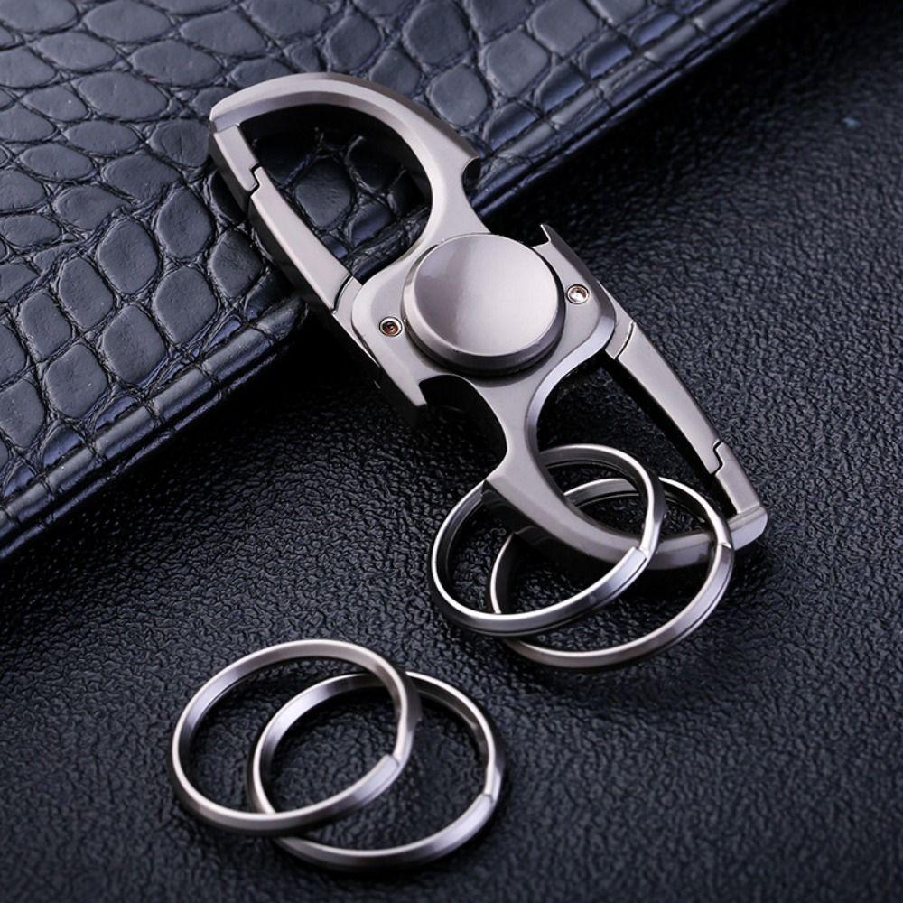 Hand Spinner Fidget Bottle Opener Stainless Steel Car Key Waist Pendant  Teens