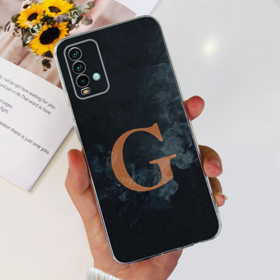 Чехол для Xiaomi Redmi 9T Роскошный чехол с буквами Прозрачный силиконовый чехол для телефона для Xiaomi Redmi 9T Redmi9T Задняя крышка 6.53'' Мягкий чехол