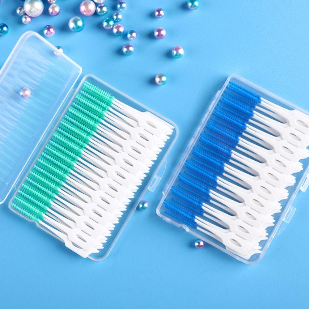160 Pcs 1-4mm Interdental Brushes Reuseable Oral Cleaning Tools Toothpicks Oral Cleaning