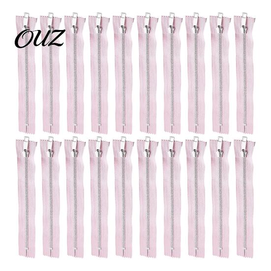 Short Zipper Tape 20Pcs Closed-End Non Separating Zipper, Heavy Duty Metal Y-Teeth Bulk Bulk, for DIY Sewing Purses Bags Handbags Smooth Pulling