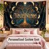 Sunset Landscape (50) Theme Wall Tapestry Customized With Name Text Personalized Hanging Tapestry For Bedroom Living Room Decor