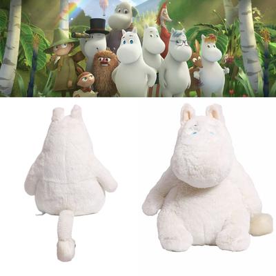 Муми-тролли Плюшевая игрушка Мультяшная плюшевая игрушка Милая подушка Украшение комнаты Детям Белые подарки