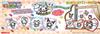 Набор костюмов Nobu Company Magic Clay Sanrio Friends из 4 штук (Hello Kitty, My Melody, Kuromi, Cinnamoroll) KT1214-SET