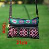 WTEMPO Ethnic Style Versatile Double Zipper Crossbody Bags Women Casual Shopping Single Shoulder Bags