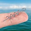 50Pcs Spring Lock Pins Stable Connector Metal Swivels Snap Crank Hook Soft Bait for Fishing Hook