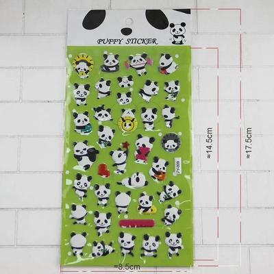 1 лист/лот Модные декоративные наклейки для дневника Креативные милые панды Губчатые наклейки Смешанный стиль