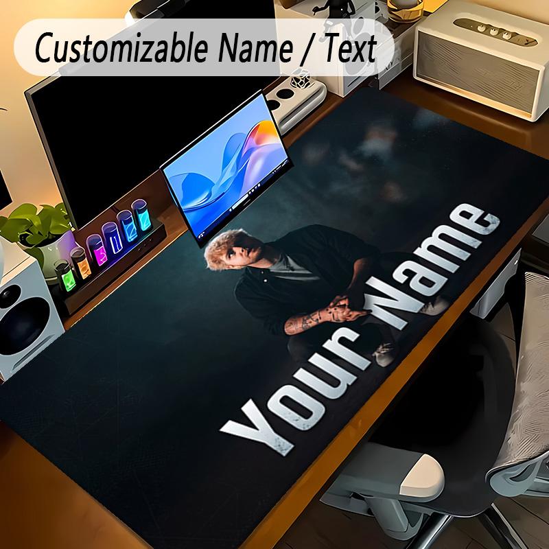 Large Mouse PadAlex Warren Custom Name Text Personalized Desk Mat Non Slip Gaming Pad