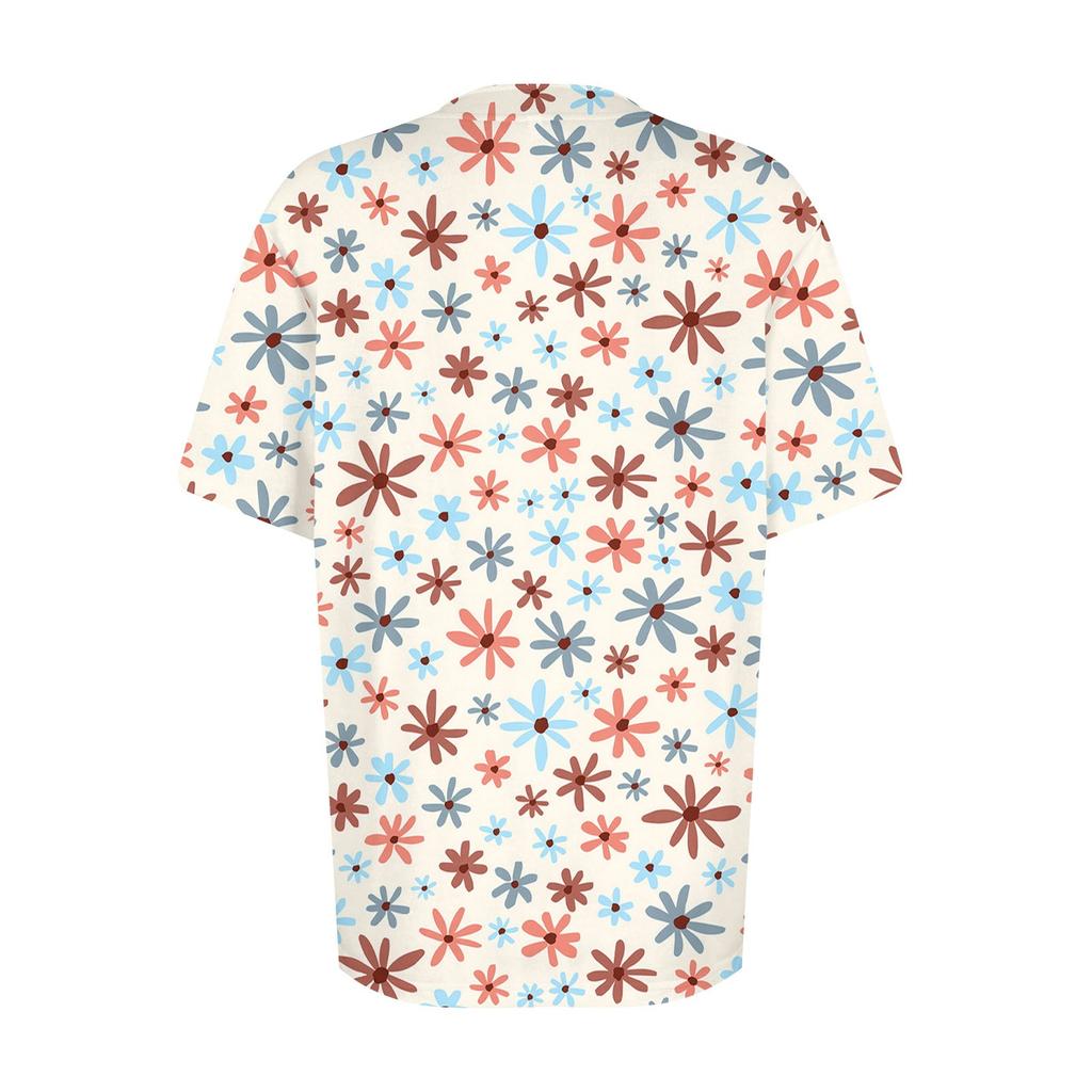 Womens Summer Tops Short Sleeve V Neck Shirts Loose Casual T-Shirts