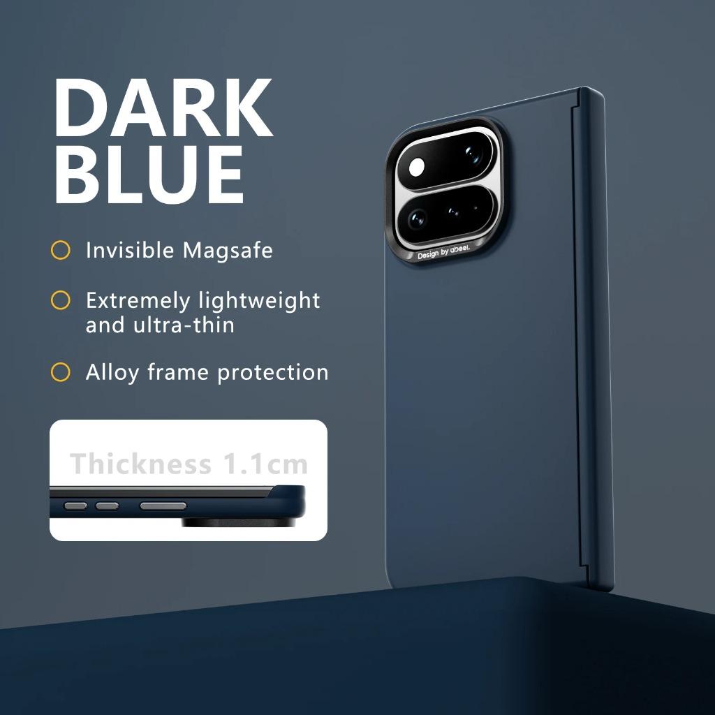 Plain Color Skin Feel Hinge Protection Phone Case for Google Pixel 11 Pro Fold for Magsafe Magnetic Wireless Charging Back Cover