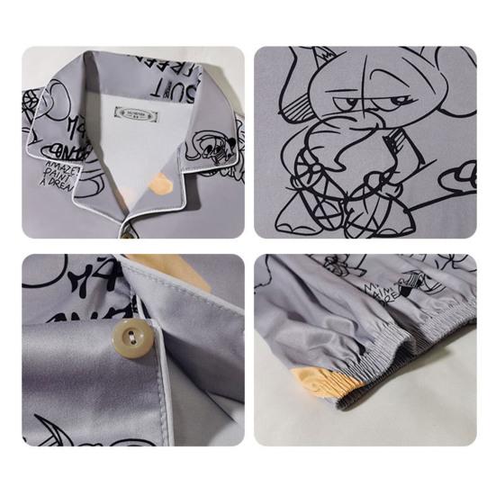 Мужской пижамный комплект из 2 шт./компл., однобортная рубашка с длинным рукавом и принтом в клетку, топы с эластичной резинкой на талии, длинные брюки, комплект одежды для дома