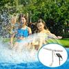 Solar Pool Fountain with RGB Color Changing Lights Adjustable Pool Sprinkler with Remote Control Swimming Pool Waterfall Sprayer for Above And