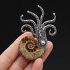 Women Brooch Natural Shell The Mother Of Pearl Shell Brooch Pendant For Jewelry Making DIY Necklace Clothes Accessory
