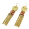 Les Trésors De Lily [N8278] - Серьги Creator из красного оранжевого золота «Алтай»