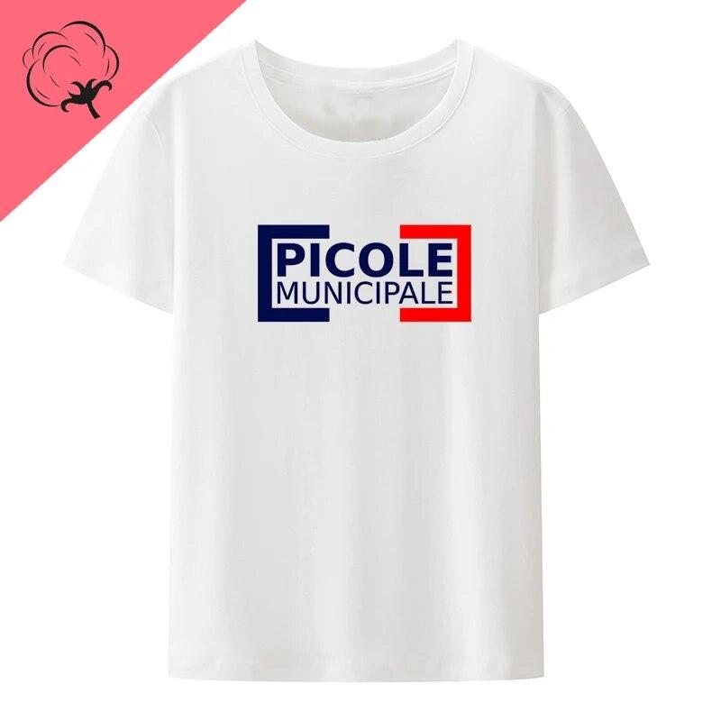 Футболка Picole Nationale с кавайным принтом, футболки с принтом существ и юмора, повседневная уличная одежда, топы унисекс, одежда унисекс, хлопок