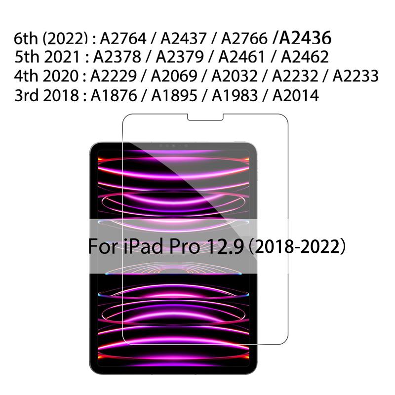 Для Ipad 10,2, 9, 9, 8, 6, Mini, 6, 8,3, 2021, 5, 4, защитное стекло из закаленного стекла на Ipad Air 4, 2020, 3, 2, 1 Pro, 11, 12,9, 10,5, 9,7, пленка