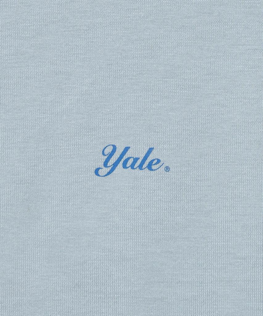 Женская футболка YALE со стежком_Сине-серый