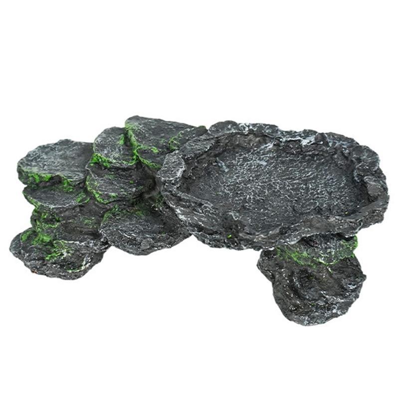  Aquariums Resin Shelter Cave Landscape Decoration Terrariums Basking Platform Reptiles Hideouts Cave Habitats Ornament