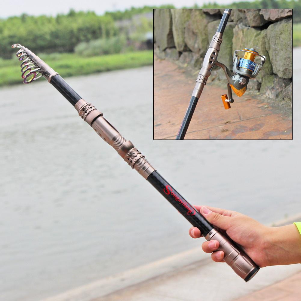 Морская удочка из углеродного волокна, телескопическая удочка, инструменты для рыболовных снастей (рыболовная катушка в комплект не входит)