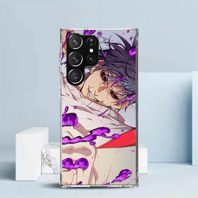 Kaisen J-Jujutsu Фушигуро Тодзи Чехол для телефона для Samsung Galaxy S24 S25 Edge S26 Ultra S22 S23 Plus S21 + S20 FE Мягкий ТПУ Задняя крышка