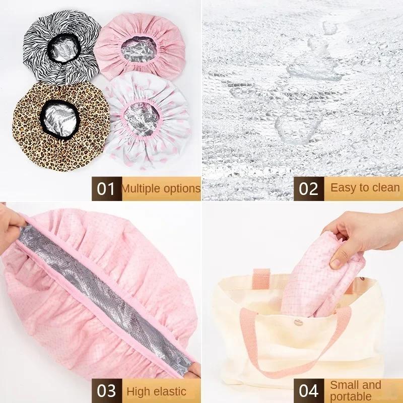 1 шт. самонагревающаяся шапочка из фольги, утолщенная нагревающаяся паровая маска для волос, портативная парикмахерская, гладкая шапочка для волос, масло для выпечки
