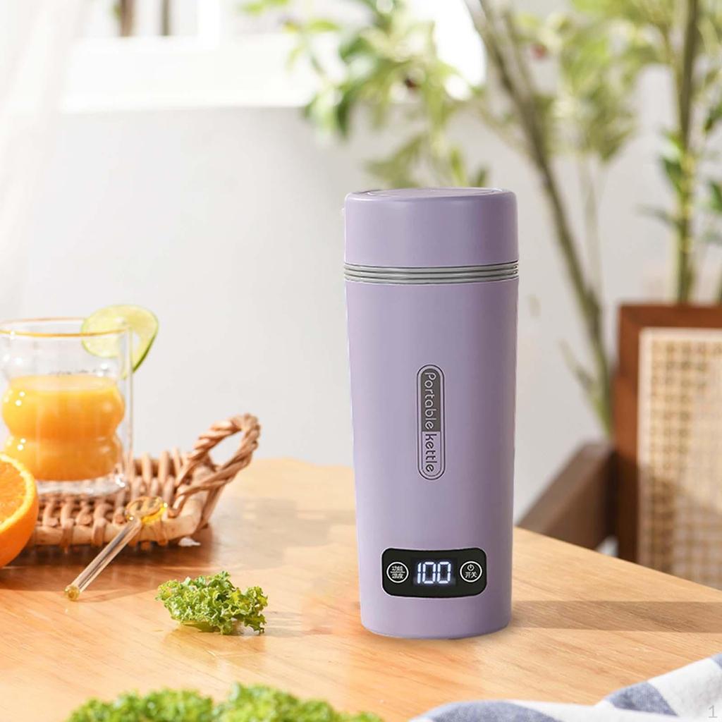 Портативный чайник на 350 мл с автоматическим отключением кофе для офиса, отеля, дома, белый