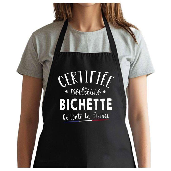 Planetee Tablier Noir Boss Certifiée Meilleure de France| Vêtement Blouse de protection pour Cuisine Barbecue, Jardinage, Tâches