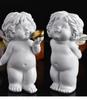 Baby Angelic Holding Heart Statue Love Expression Resins Cherub Sculpture Figurine for Home and Office Tabletop Decors
