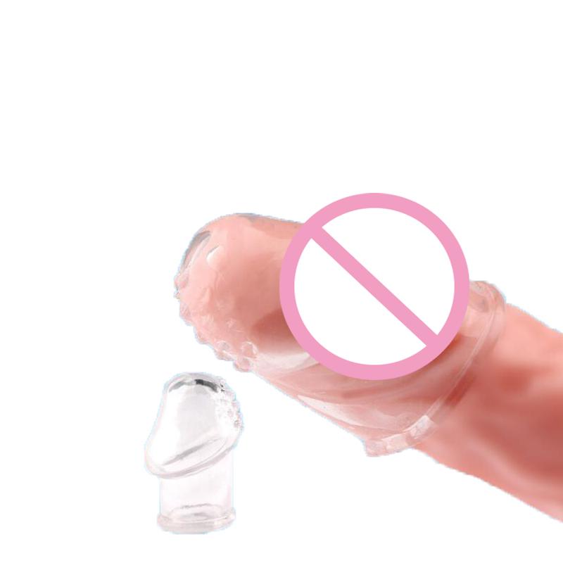 Penis Sleeve Male Masturbator Delay Lasting Glans Trainer Portable Stimulator Penis Massager Soft Adult games sex Erection Toys
