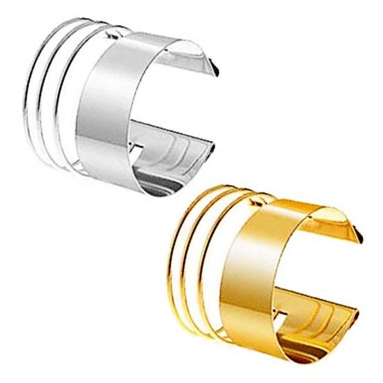 Модный многослойный полый дизайн, браслет в стиле панк, металлический браслет с открытием, регулируемый женский браслет, ювелирное изделие, подарок