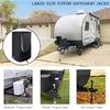 Electric Tongue Jack Cover- 3 Layer Oxford Fabric Universal Trailer RV Electric Tongue Jack Protective Cover- Adjustable Drawstring With D Rings (18