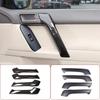 ABS матовый черный для Toyota Land Cruiser Prado FJ150 150 2010-2018 салон автомобиля подлокотник Защитная крышка наклейка аксессуары