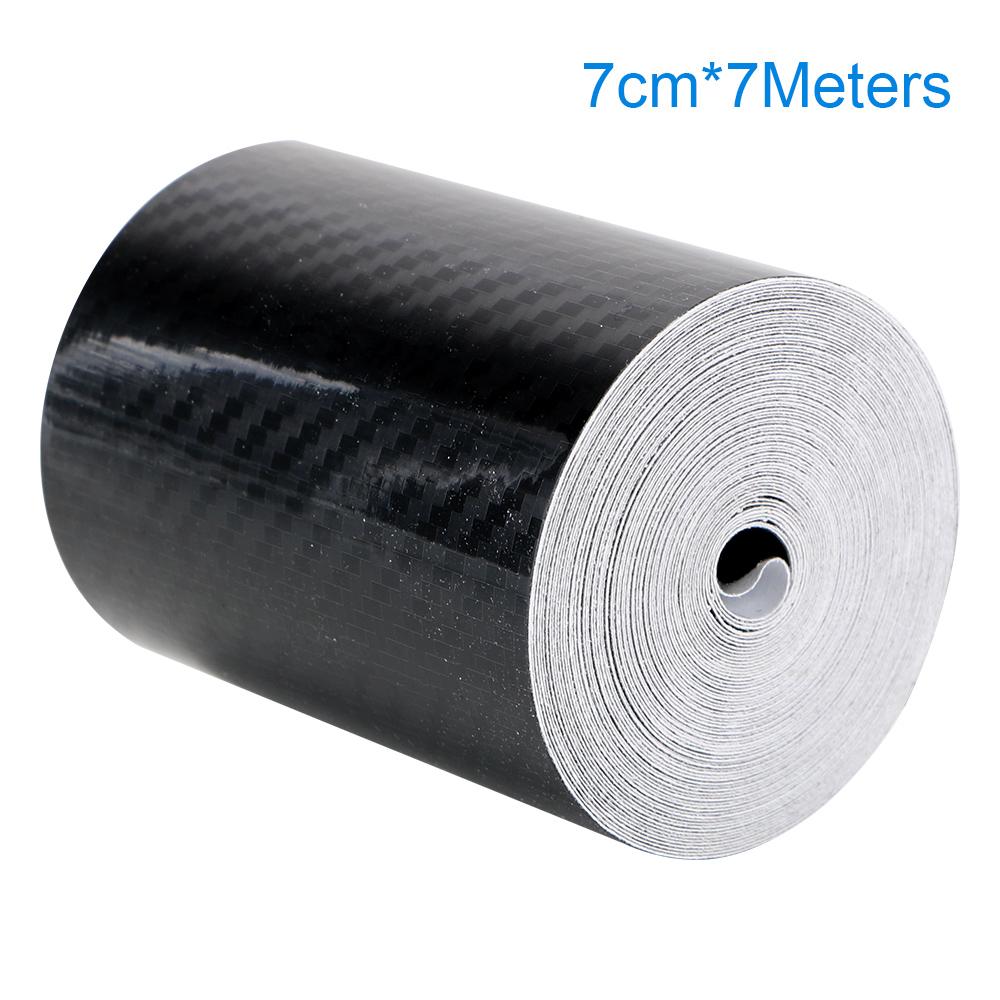 Антицарапающая лента 3/5/7/10 см, пленка для обертывания из наноуглеродного волокна, автомобильный порог, боковое зеркало, наклейка для автомобиля, защитная полоса для самостоятельной установки, водонепроницаемая