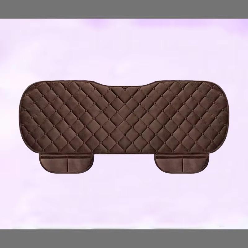 Универсальный противоскользящий теплый зимний чехол на сиденье внедорожника, подушка на переднее и заднее сиденье, льняная подушка для сиденья, дышащая защитная подушка, авто