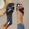 Женские тапочки 2024 года, летние новые модные сандалии, пляжные с открытым носком, сексуальные тапочки, повседневные туфли на плоской подошве для женщин, дизайнерские шлепанцы для женщин
