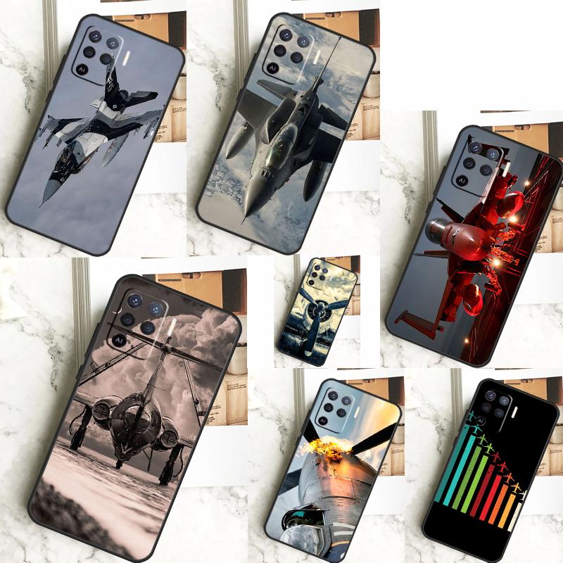 Чехол для телефона OPPO A57 A57S A77 A5 A9 A53 A52 A72 A96 A76 A16 A54 A74 A94 A38 A58 A78 A15 A17 с рисунком самолета