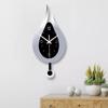 Modern Pendulum Waterdrop Wall Clock Wall Hanging Silent Clock Home Deco Acrylic