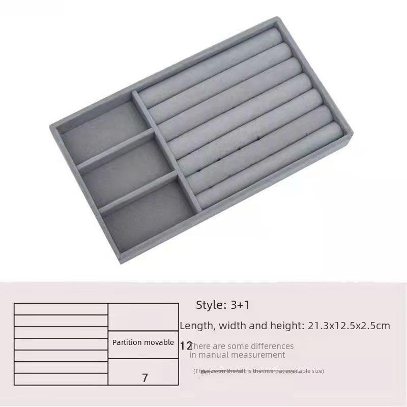 Acrylic Velvet Jewelry Storage Box for Earrings, Bracelets, and Cosmetics - Light Luxury Design