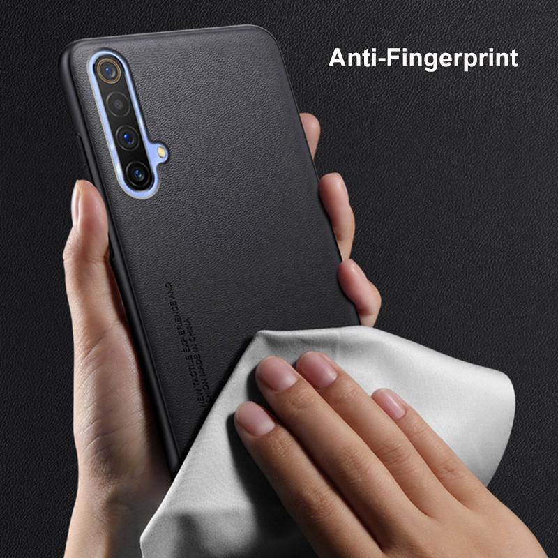 Роскошный чехол из искусственной кожи для Realme X3 SuperZoom, задняя крышка, матовый силиконовый чехол для телефона с полной защитой для Realme X50 5G RealmeX3