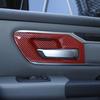 Для -2024 Dodge RAM 1500 Красный Карбон Внутренняя Накладка на Чашу Ручки Двери Автомобиля