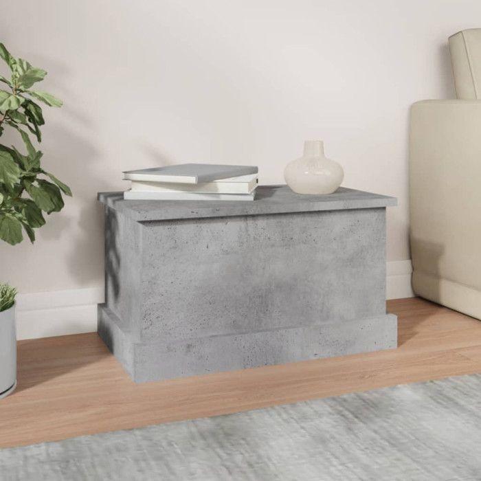VidaXL Storage Box Concrete Grey 50x30x28 Cm Engineered Wood 816500