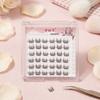 Natural Flat False Eyelashes with Thin Band Hand-made Cluster Lashes for Daily Use