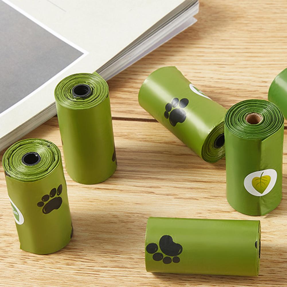 Мешки для собачьих какашек Прочные герметичные мешки для собачьих какашек с ароматом для домашних животных 180 шт. 12 рулонов / 390 шт. 26 рулонов Прочные для кошек