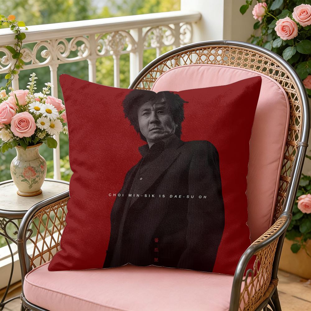 Classic Movie OOldboy Cushion Cover Soft Plush Throw Pillow Cover DoubleSided Decorative Cushion Case Sofa Bedroom Home Decor