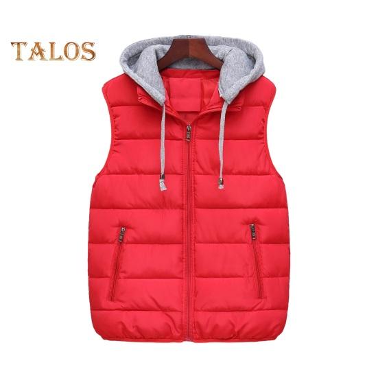 Мужской жилет с капюшоном, завязывающийся на шнурок, без рукавов, с карманами, застежка-молния, теплый, удобный пуховый жилет