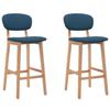 VidaXL Set of 2 Bar Stools, Pub Chair, Bistro Seat, Furniture for Dining Room Kitchen Living Room Home Interior, 289371