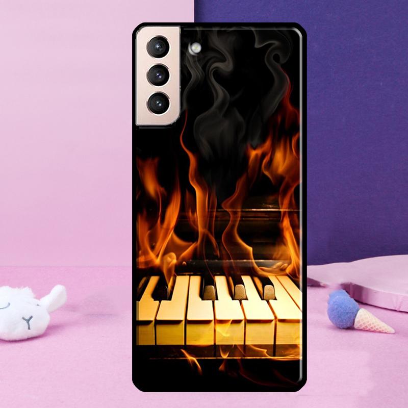 Музыкальный чехол для телефона с клавишами пианино для Samsung Galaxy S25 S24 Ultra S9 S10 S20 S21 S22 Plus S23 FE S24 FE Чехол