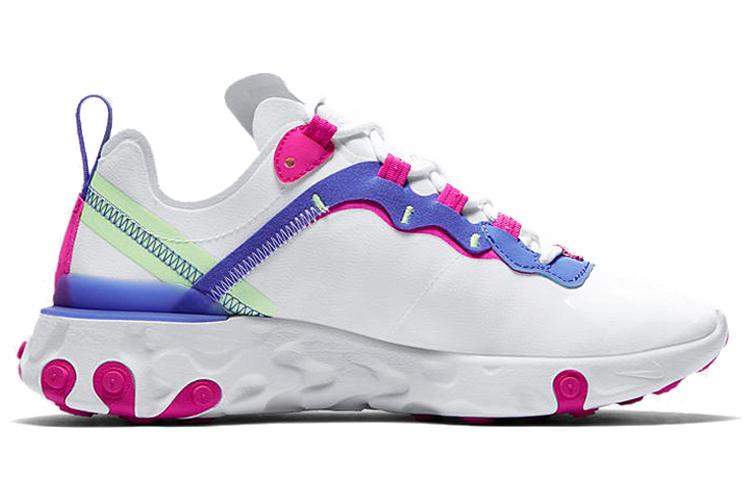 Nike Женские кроссовки Nike React Element 55 White Fire Pink BQ2728-104