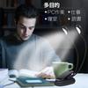 Clip-on Music Stand Light, Reading Light, Flexible Arm, Eye-Friendly Natural Light, 6/8 LEDs, 360 Rotation, Mini Double Desk Light, Bedroom, Tabletop