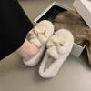 Mao Mao Shoes Women Wear One Pedal Doudou Shoes New Autumn and Winter Warm Plush Cotton Shoes Flat-soled Cotton Ladyshoes