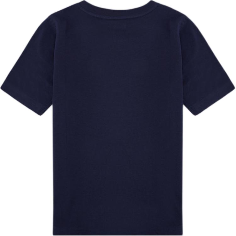 Nike Графический принт круглый вырез короткий рукав бейсбол джерси детские топы темно-синий DX5231-410